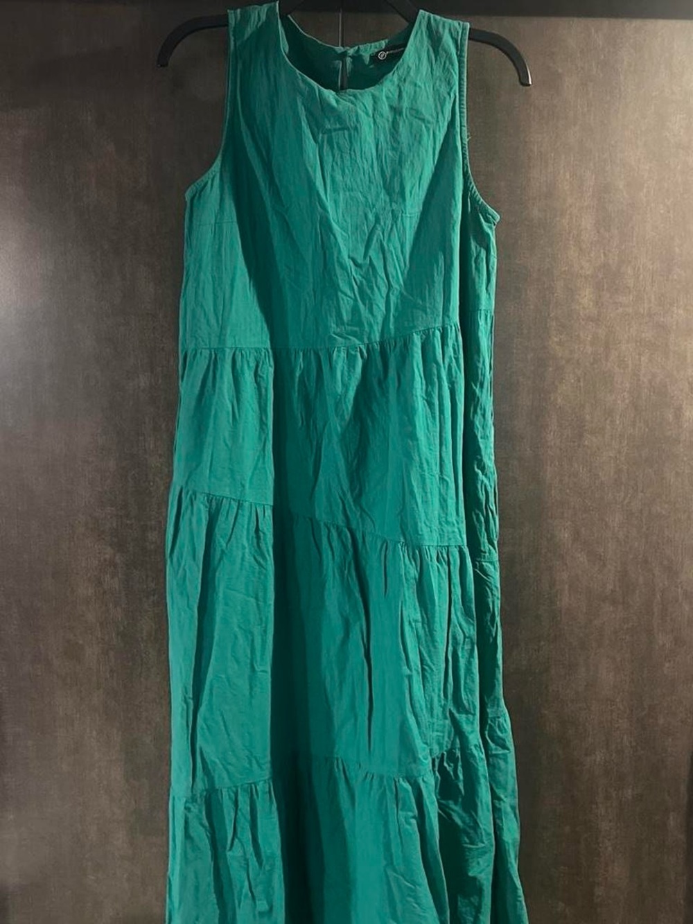 Sleeveless Teal Tiered Maxi Dress - Casual Summer Style